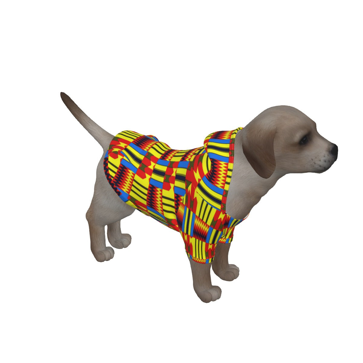 KENTE BLUE Dog's Pullover Hoodie