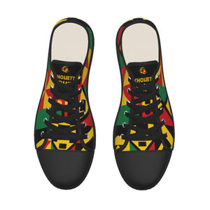 KENTE BUTAN Women's Low Canvas Shoes
