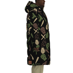 DRILLIN ARMY Unisex Long Down Jacket