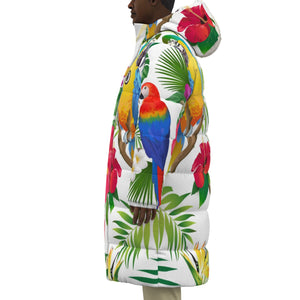 TROPICAL Unisex Long Down Jacket