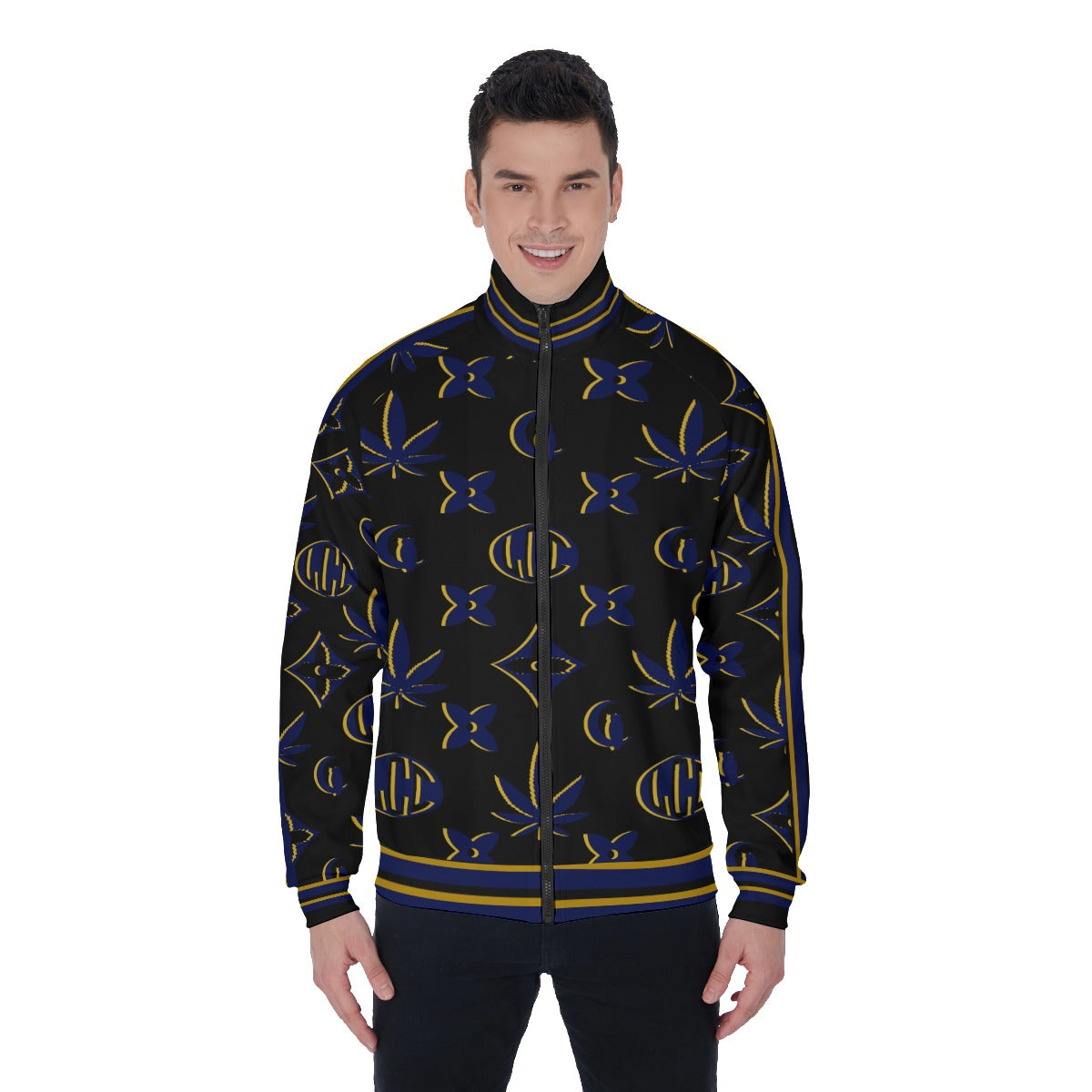 LCC WEEDY ROYAL BLC  Men's Stand Collar Jacket