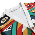 TEMBE ART Unisex V-neck Cardigan With Button Closure