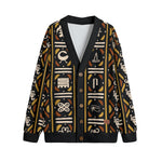 BOGOLAN KMT Unisex V-neck Knitted Fleece Cardigan With Button Closure