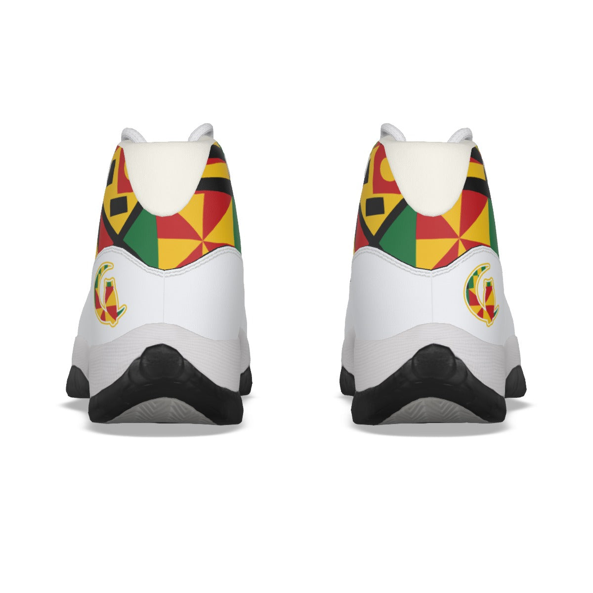 KENTE BUTAN WHT High Top Basketball Shoes