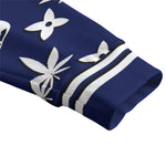 WEEDY LCC NAVY Unisex V-neck Cardigan With Button Closure