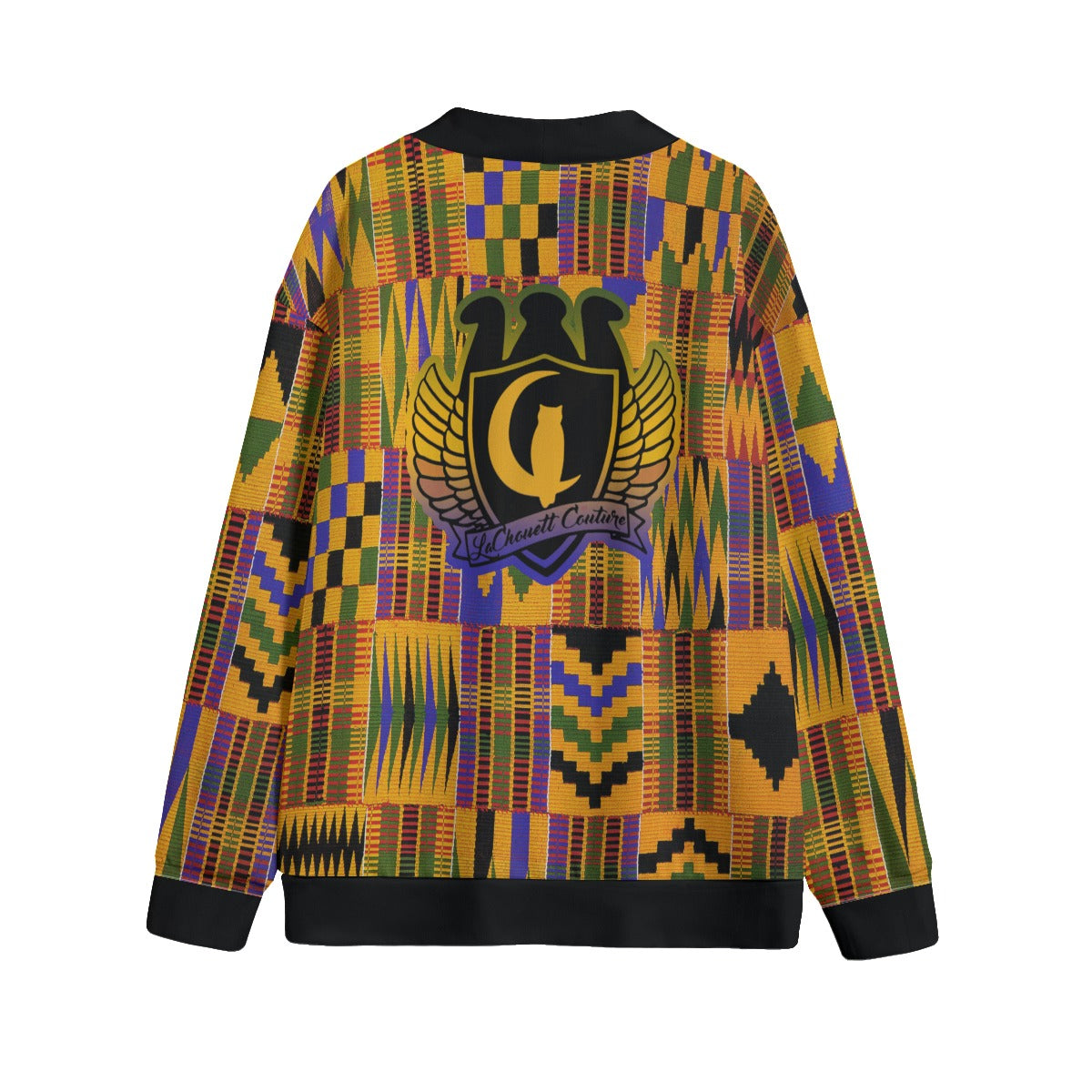 KENTE ATEF Unisex V-neck Cardigan With Button Closure