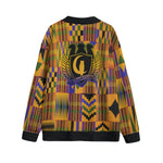 KENTE ATEF Unisex V-neck Cardigan With Button Closure