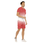 LCC NEW RICH RED Men's Short Sleeve Shirt Set