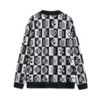 ADINKRA Unisex V-neck Cardigan With Button Closure