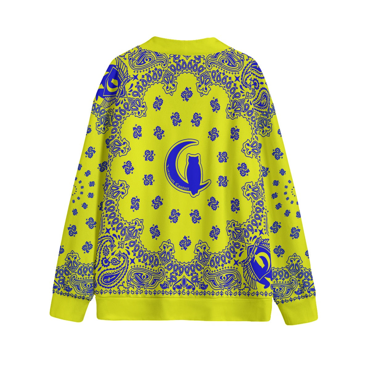 BANDANA CRENSH Unisex V-neck Cardigan With Button Closure