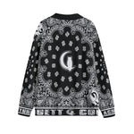 BANDANA BLC Unisex V-neck Cardigan With Button Closure