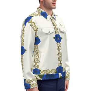 BLUE ROSES LCC Unisex Lapel Jacket Cotton
