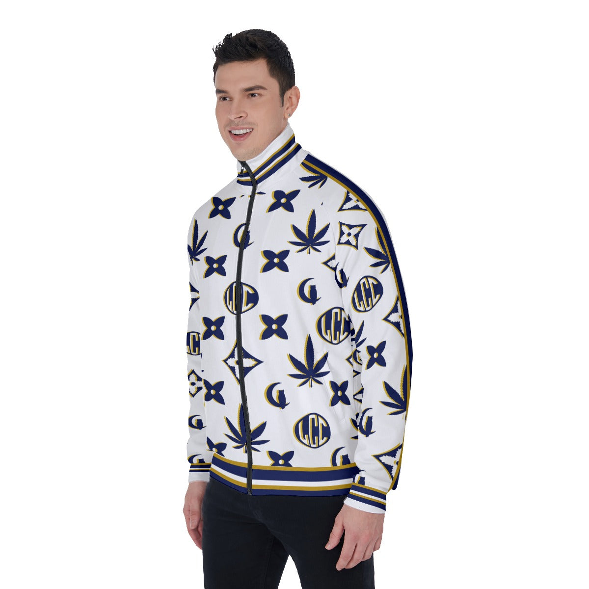 LCC WEEDY ROYAL Men's Stand Collar Jacket