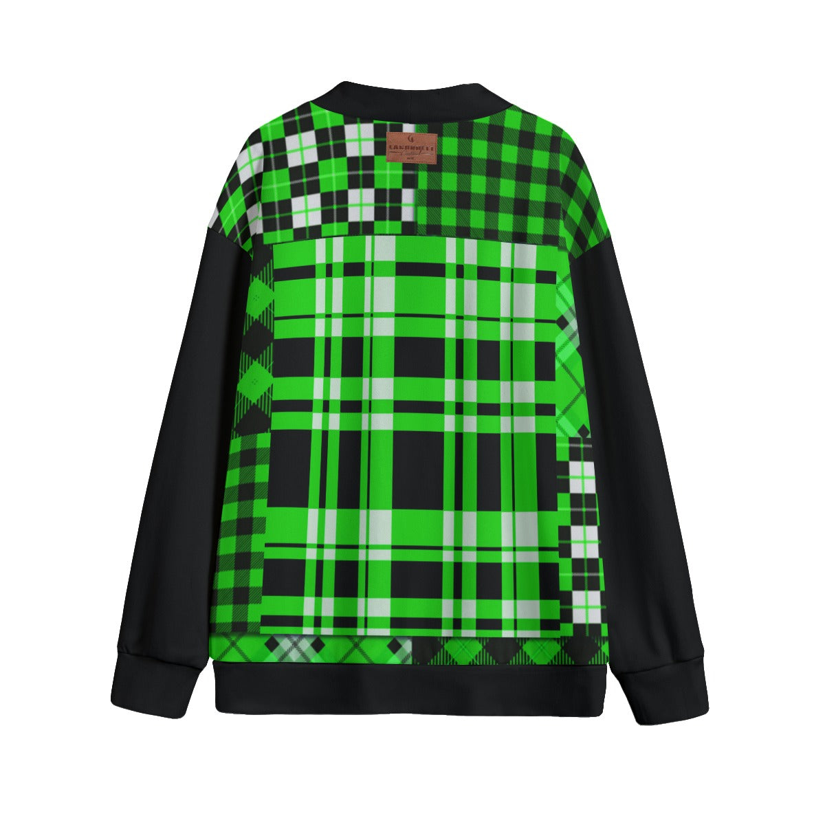 FLEXIN FLANNEL GREEN Unisex Cardigan With Button Closure
