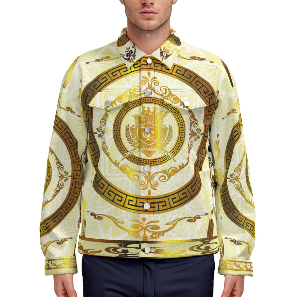 LCC RICH WHT Unisex Lapel Jacket