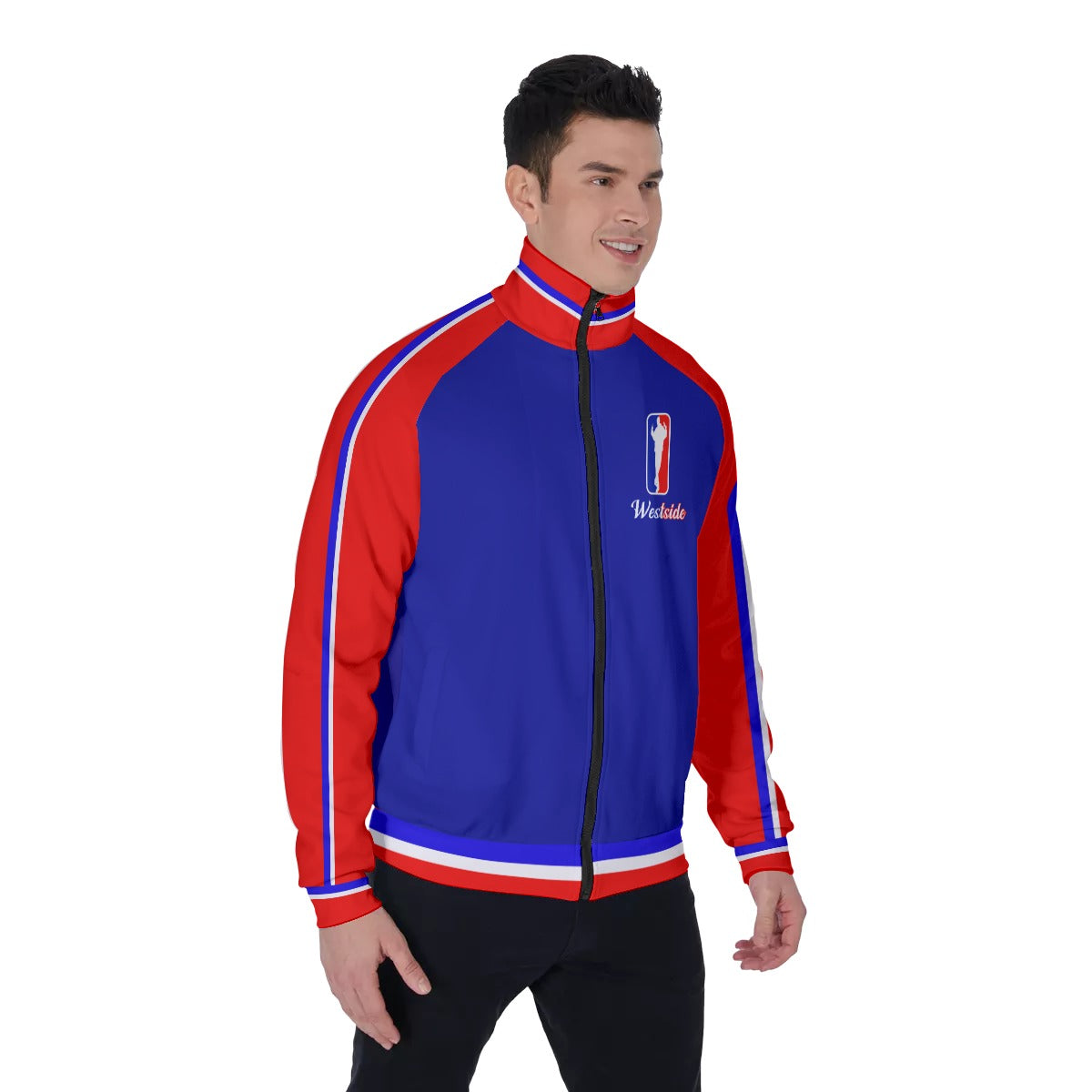 WESTSIDE UNITY Men's Stand Collar Jacket