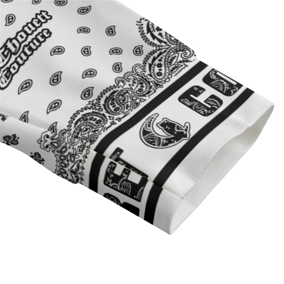 BANDANA MIX WHT1 Unisex Lapel Collar Sweater