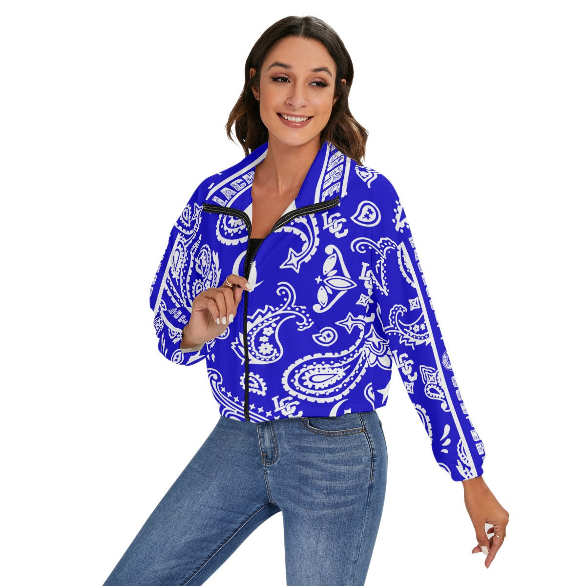 BANDANA PAISLEY Cs'UP Women's Zip Jacket