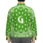 BANDANA GREEN Unisex Lapel Jacket