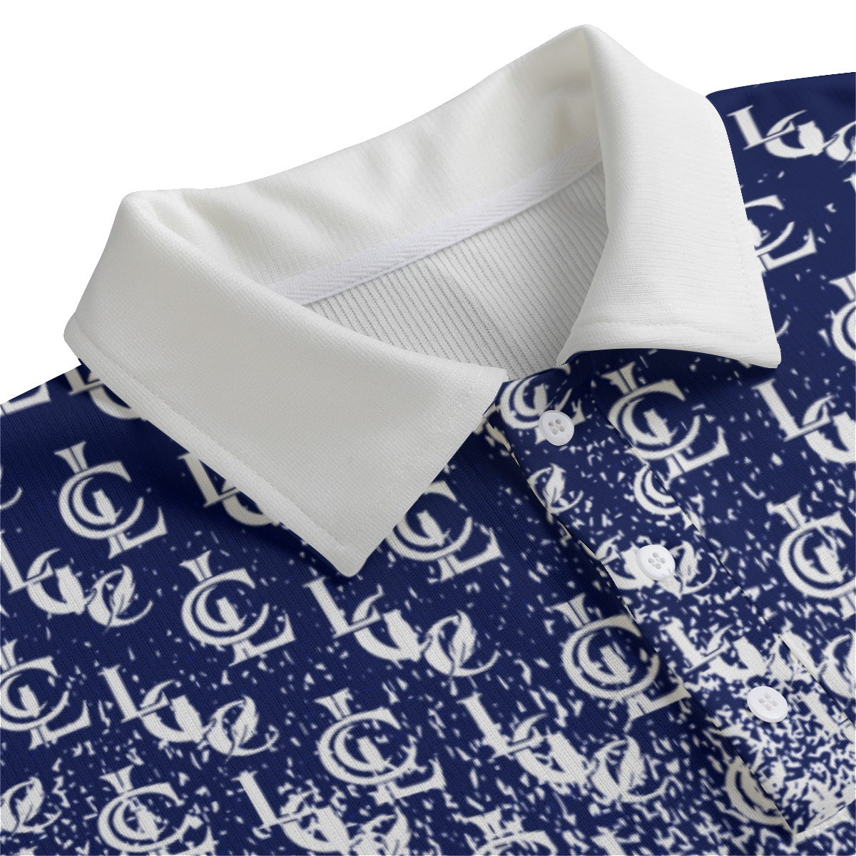 LCC NEW RICH BLUE Unisex Lapel Collar Sweater