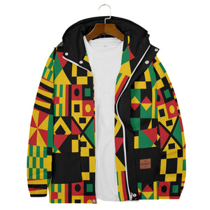 Kente Butan full Windbreaker With Zipper