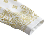 BANDANA GOLDWHT Unisex V-neck Cardigan With Button Closure