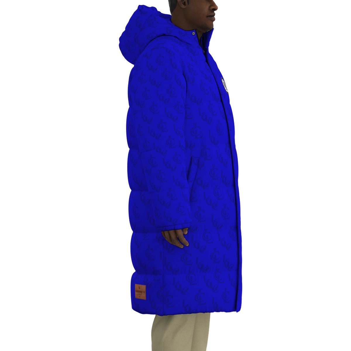 LCC BLUE Unisex Long Down Jacket
