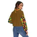 KENTE BUTAN BROWN Women's Zip Jacket