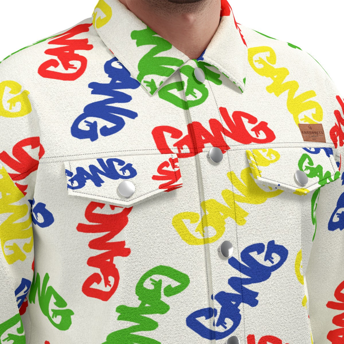 GANG X3COLOR Unisex Lapel Jacket  Cotton