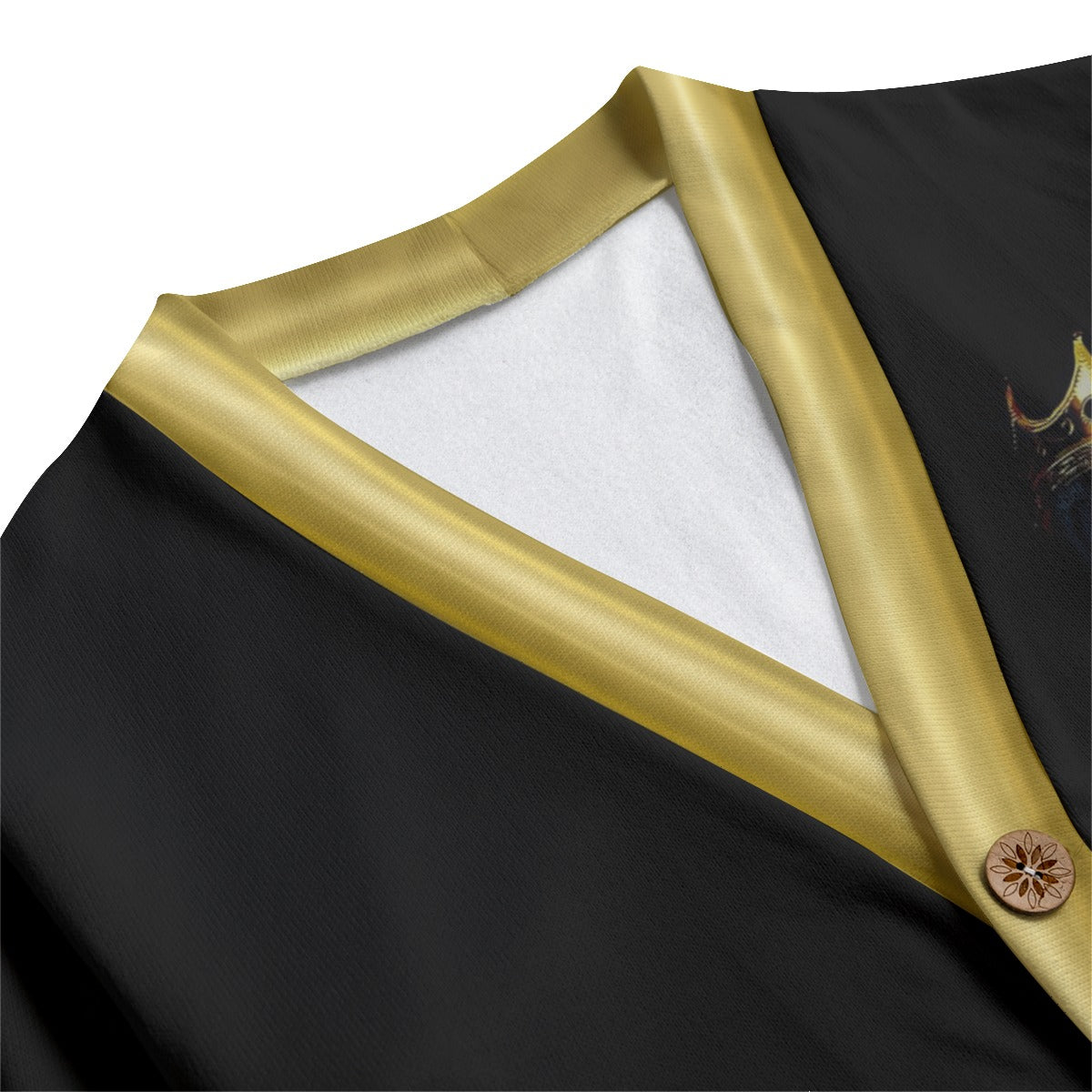 KING LACHOUETT Unisex V-neck Cardigan With Button Closure