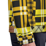 FLEXIN PLAID YLW Unisex Lapel Jacket  Cotton