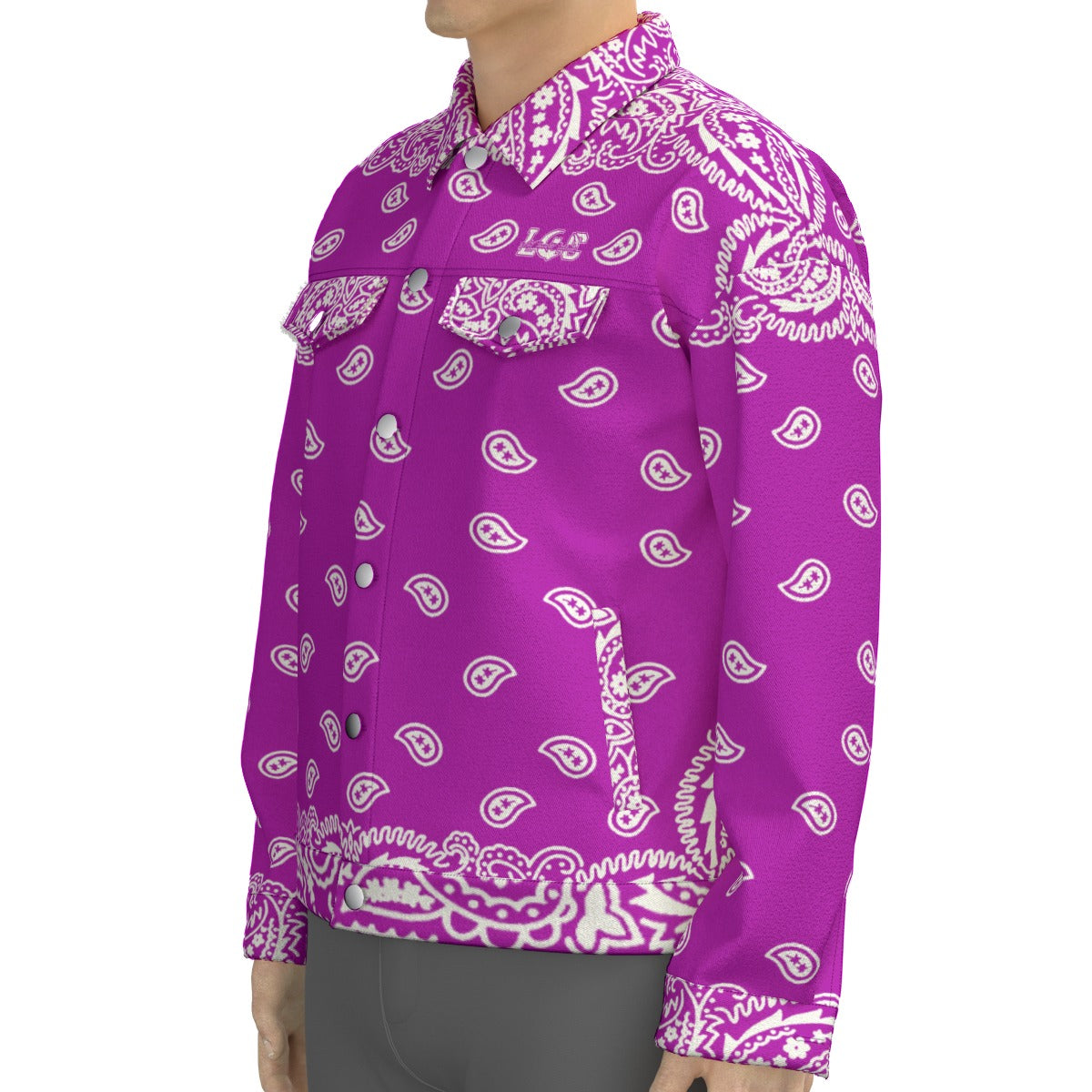 BANDANA FULLY GRAPES Unisex Lapel Jacket