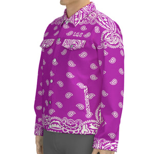 BANDANA FULLY GRAPES Unisex Lapel Jacket