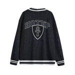 HOTEP ANKH Unisex V-neck Cardigan With Button Closure