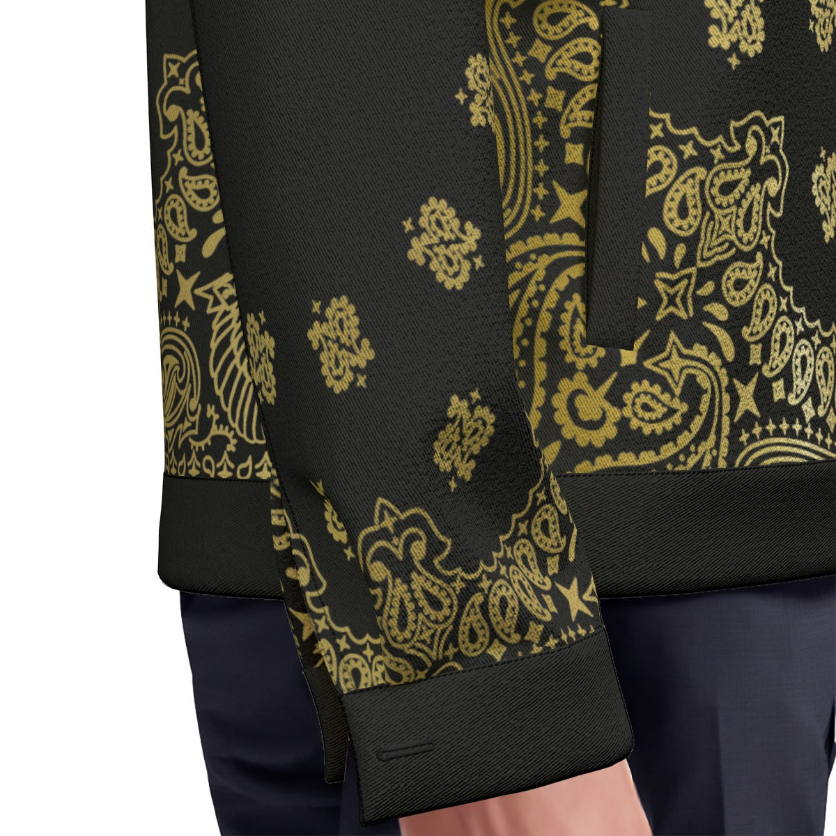 BANDANA GOLD Unisex Lapel Jacket