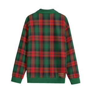 PLAID STYLE RBG Unisex Lapel Collar Sweater