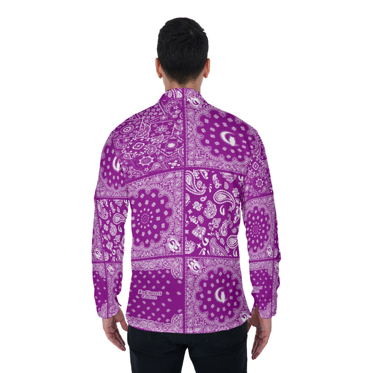 BANDANA MIX GRAPES Men's Long Sleeve Shirt