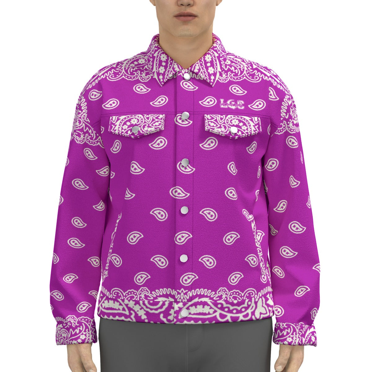BANDANA FULLY GRAPES Unisex Lapel Jacket