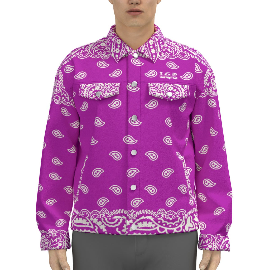 BANDANA FULLY GRAPES Unisex Lapel Jacket