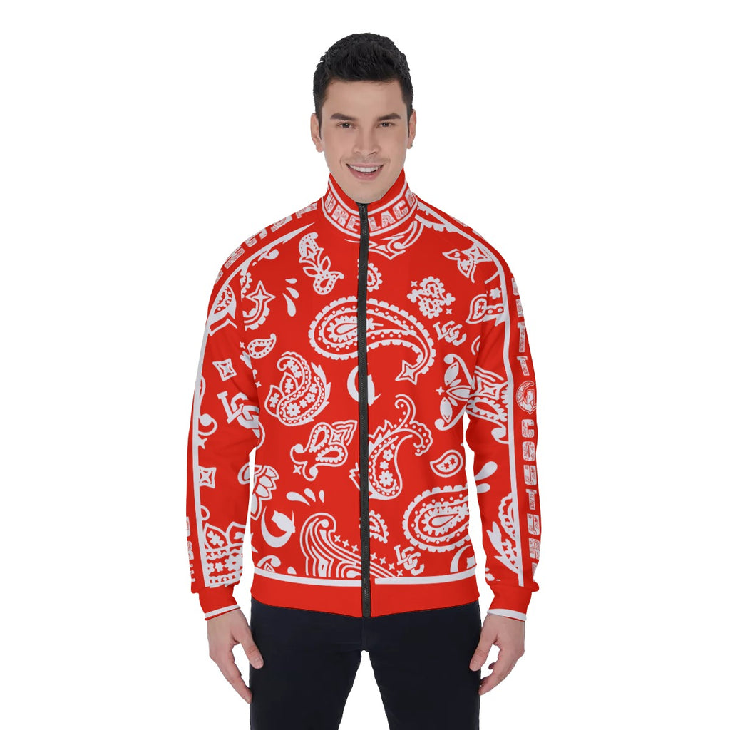 BANDANA PAISLEY Bs'UP Stand Collar Jacket