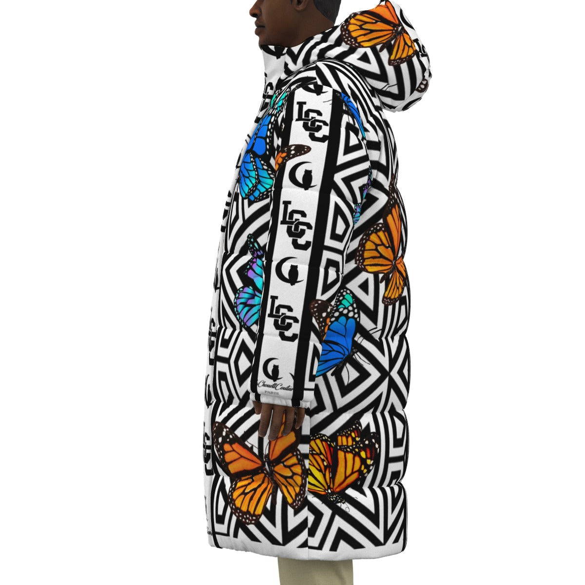 BUTTERFLY Unisex Long Down Jacket