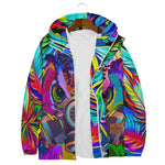 Coloring Chouett Windbreaker With Zipper Closure And Snap Button