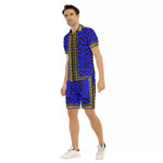 PRIVILEGE BLUE Men's Short Sleeve Shirt Sets
