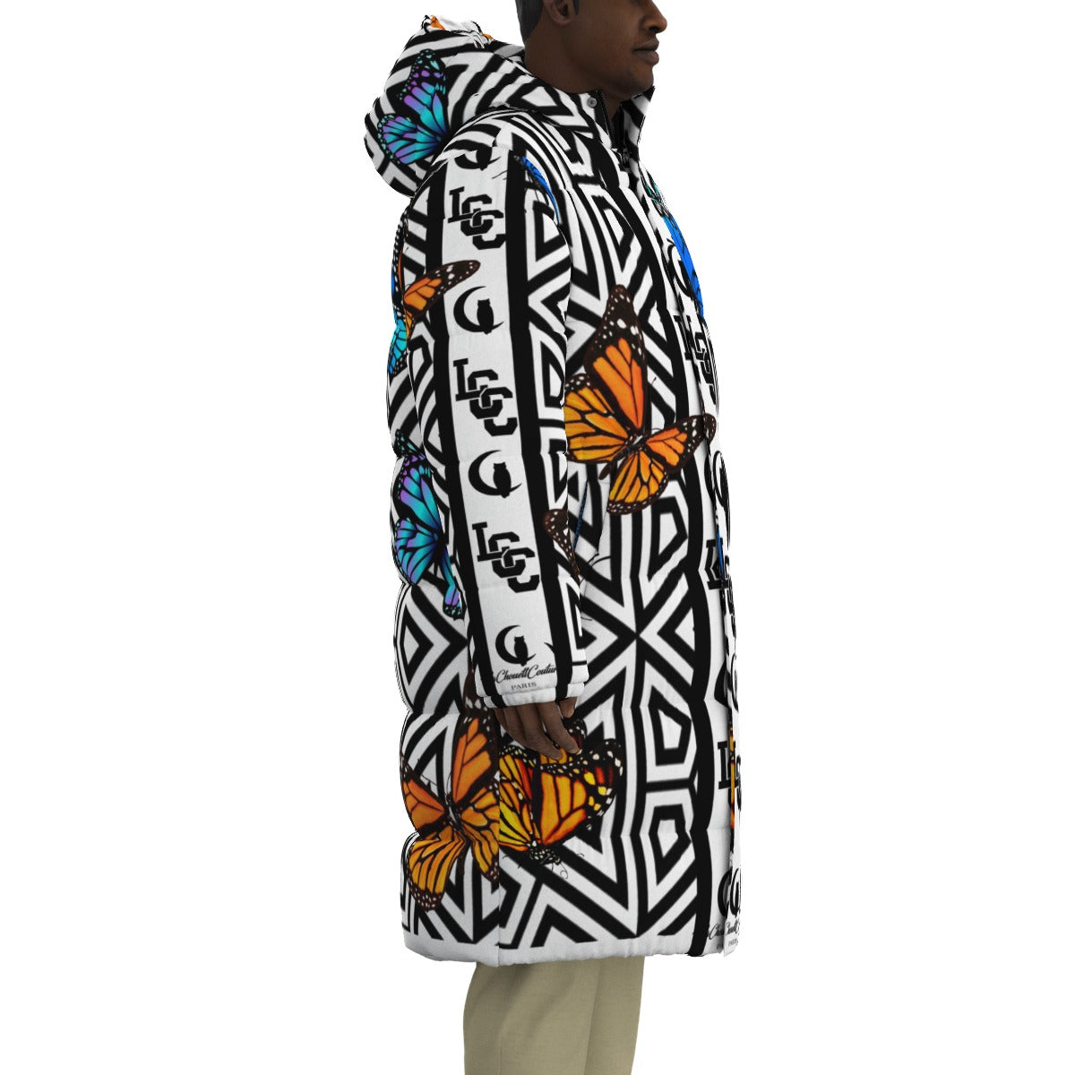 BUTTERFLY Unisex Long Down Jacket