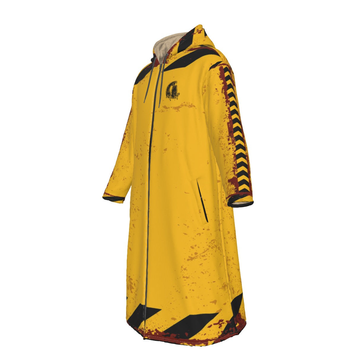 BEWARE Long Fleece Zip Up Windbreaker