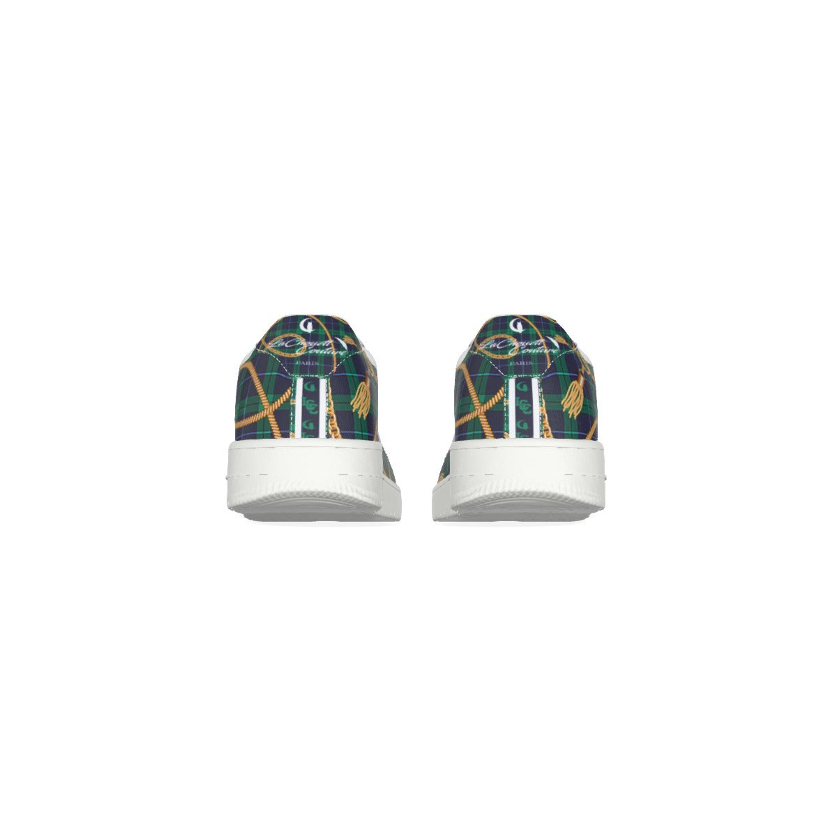 PLAID IN GOLD Men's Air Force Shoes