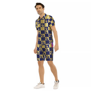 DAMIER LCC Men's Short Sleeve Shirt Sets
