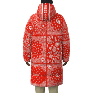 BANDANA MIX Bs'UP Unisex Long Down Jacket