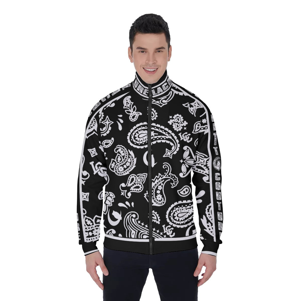 BANDANA PAISLEY BLC Men's Stand Collar Jacket