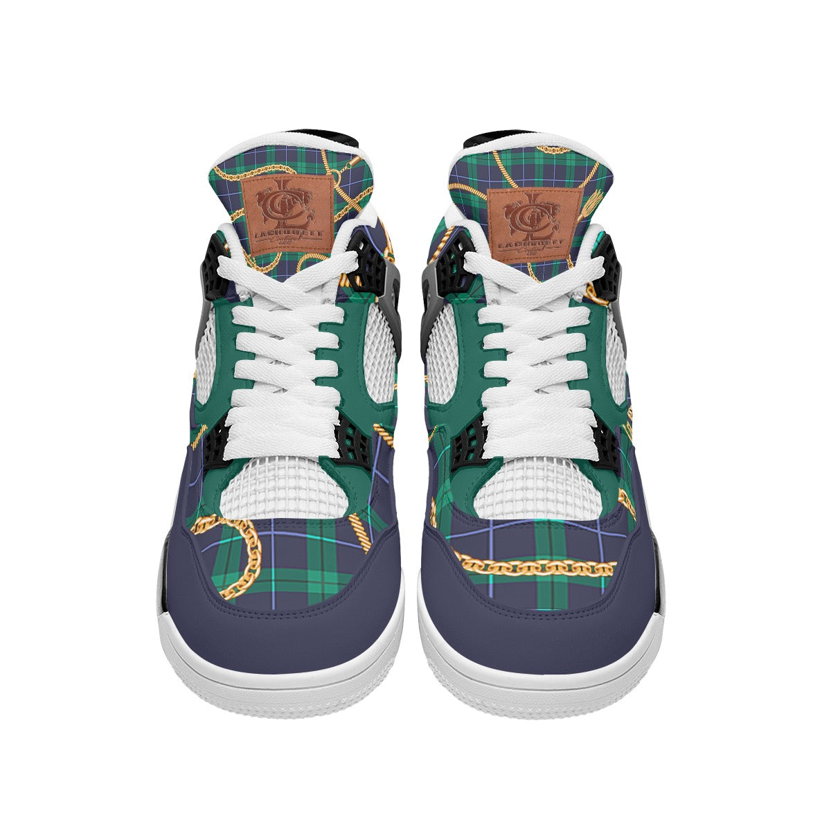 PLAID IN GOLD Air Chouett Shoes